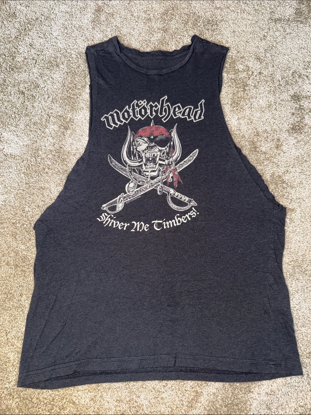 Motörhead Shiver Me Timbers Graphic Muscle Tee